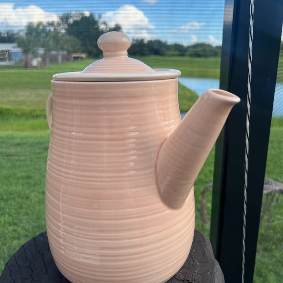 franciscan reflection peach 1982-1984 coffee pot USA 7 3/8” with lid - Picture 7 of 10